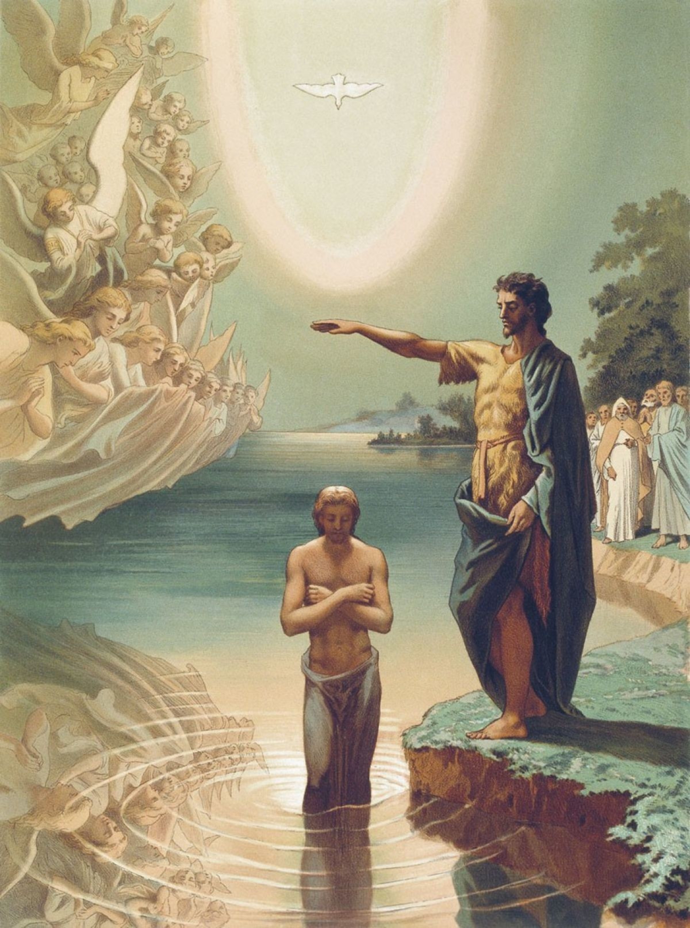 The Baptism of Christ, C.1860 by Grigori Grigorevich Gagarin