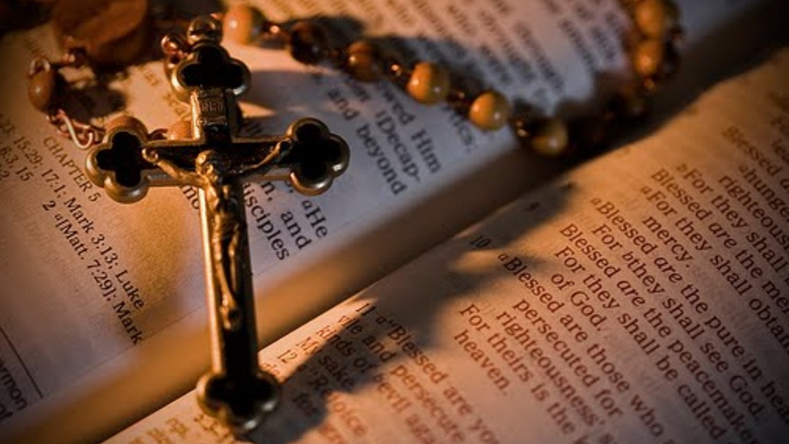 Rosary And Bible